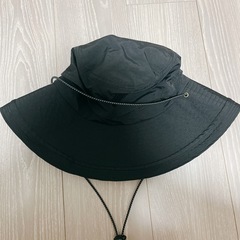 帽子のコンヌ　UV 帽子　ハット　つば広　ブラック　紫外線カット　夏　ひも付きの画像