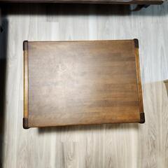 木製テーブル ローテーブルの画像