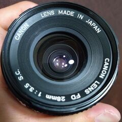 良品　Canon FD 28mm F3.5 S.C.　分解清掃済