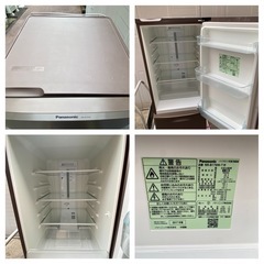 Panasonic ノンフロン冷凍冷蔵庫 NR-B179W-T形 2017年製 168Lの画像