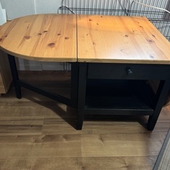IKEA コーヒーテーブル 黒 の画像