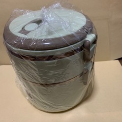 LUCKY 二段式お弁当箱 クリーム色 2 Layer,2層の画像