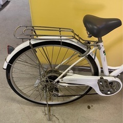 ◎ 自転車　POGGIALI 27インチ　6段変速　鍵付き　LEDオートライトの画像