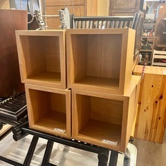 【武蔵小山店】 [在庫5点 各売り価格]　無印良品 MUJI 木製ボックス 木箱 小物収納 壁掛け 収納 収納ケース ナチュラル シンプル ディスプレイ棚 オープンラック 本棚 収納ボックス 北欧風 インテリアボックス 積み重ね収納 木製家具 棚 無印の画像