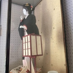 日本人形　ガラスケースつきの画像