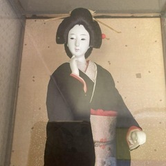 日本人形　ガラスケースつき