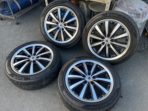 17インチ アルミホイール 共豊 シュタイナー 17 7J 5H PCD114.3 インセット +55 ガリ傷ほぼ無し 中古美品！ ④