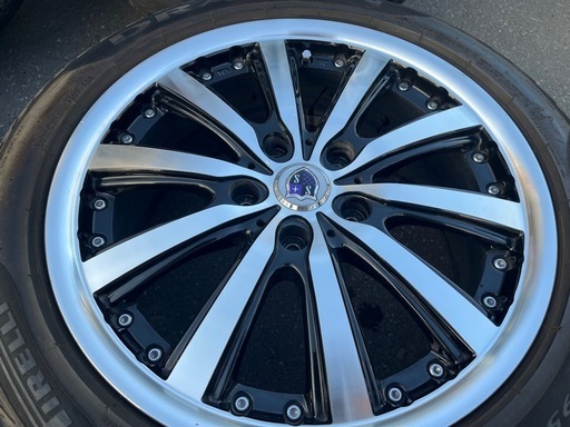 17インチ アルミホイール 共豊 シュタイナー 17 7J 5H PCD114.3 インセット +55 ガリ傷ほぼ無し 中古美品！ ④