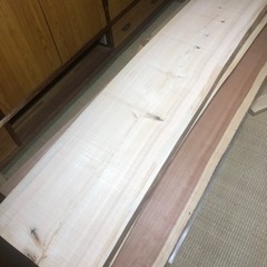 激安 お買い得 無垢 一枚板 ヒノキ 208cm×41cmの画像