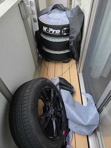 225/55R18スタッドレスタイヤとホイールのセット