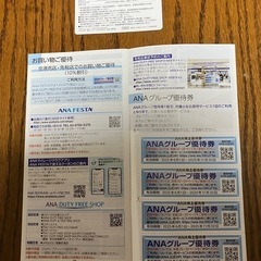 ANA株主優待50%割引券3枚の画像