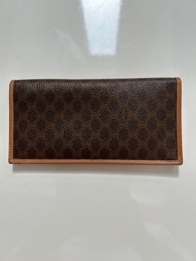 CELINE セリーヌ オールドセリーヌ マカダム柄 PVCレザー 二つ折り長財布 ヴィンテージ