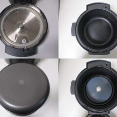 G∀197 電気圧力鍋/炊飯器 アイリスオーヤマ KPC-MA4-B 2023年製 中古品 ブラック 検：IRIS OHAYAMA 家電 圧力鍋の画像