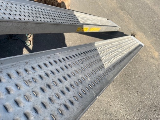 日軽　ライトスロープ　S-1　アルミ　0.3t　1860㎜　有効幅190㎜　1組　はしご　ハシゴ　梯子　ラダー　歩み板　中古　③