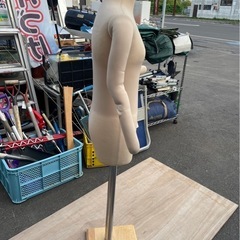 トルソー　マネキン　女性用　婦人　全長1200〜1650　肩幅300　可動腕　着物　着付け　中古品　①の画像