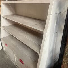 【無料】大きな木製本棚 ブックシェルフ 店舗 什器 引き取り限定（高松市）の画像