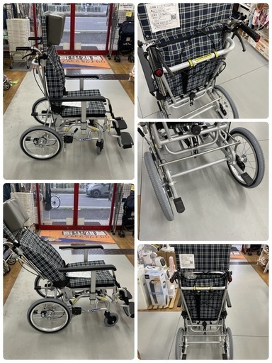 R371 ☀️ ジモティー限定特別価格！美品！ カワムラサイクル 介助用 ティルト・リクライニング車いす KXLシリーズ  ⭐ クリー