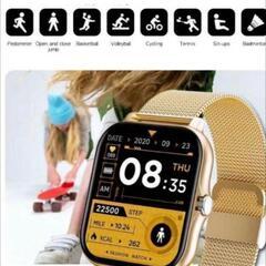 【新品】スマートウォッチ ピンク 防水 Bluetooth 健康管理 の画像
