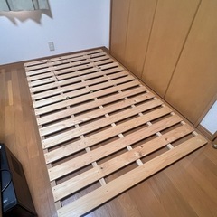 マットレス&国産檜すのこベッド(セミダブル)の画像