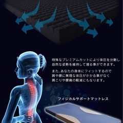 マットレス&国産檜すのこベッド(セミダブル)の画像
