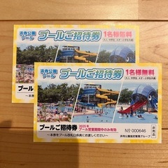 浜寺公園　プール　入場券　2枚
