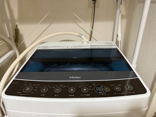 お値下げしました【Haier 4.5kg 洗濯機／2017年製】動作品！