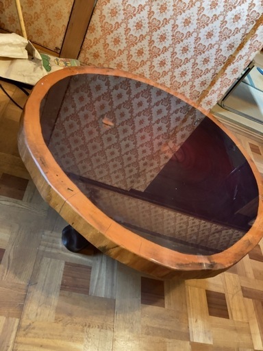 1枚板輪切り座卓