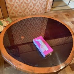 1枚板輪切り座卓の画像