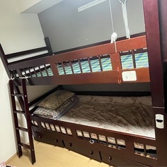 2段ベッド　梯子付き