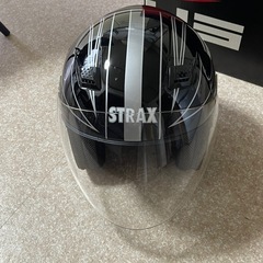  【バイク用ヘルメット】STRAX SJ-9｜Lサイズ｜ブラック｜未使用に近い｜美品 🛵の画像