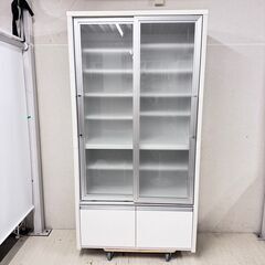 24596 2枚ガラス扉 食器棚 ◇大阪市内・東大阪市他 6,000