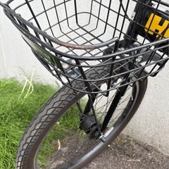 自転車　中古　黒　HUMMER 24型 子供用 の画像