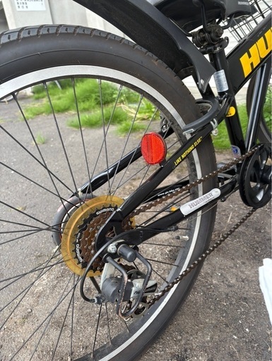 自転車　中古　黒　HUMMER 24型 子供用 