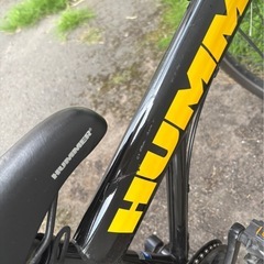 自転車　中古　黒　HUMMER 24型 子供用 の画像