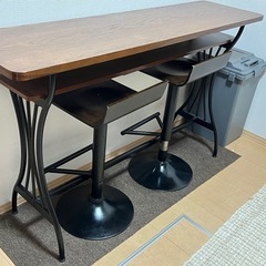 カウンターテーブル＆チェアセット