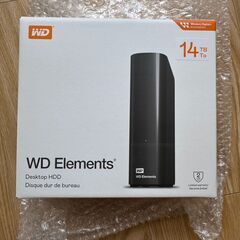 未開封新品 WD 14TB Elements 外付けハードディスク / WDBBKG0140HBK の画像