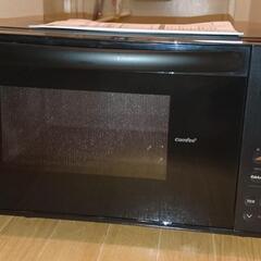 電子レンジ 2025年4月購入 ほぼ未使用 コンフィー(COMFEE')  17L フラットテーブル 単機能 縦開き CF-EX201-BK ブラックの画像
