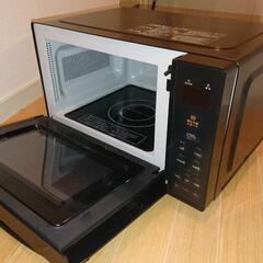 電子レンジ 2025年4月購入 ほぼ未使用 コンフィー(COMFEE')  17L フラットテーブル 単機能 縦開き CF-EX201-BK ブラックの画像