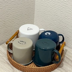 ホーローマグカップ　4個セットの画像