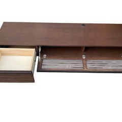 ファニチャードーム購入 テレビボード 170cm幅 格子デザイン ロータイプの画像