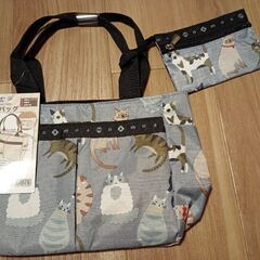 新品　猫柄　トートバッグ