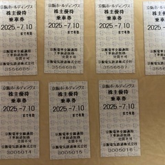 京阪電車　乗車券の画像