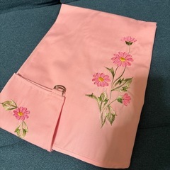 【新品未使用】①昭和レトロ エプロン ピンクの画像