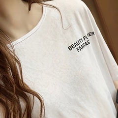 【新品未使用】レディース Tシャツ ホワイト XL オシャレ 可愛い の画像