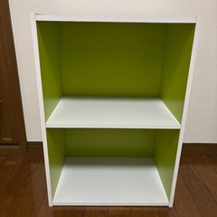 2段カラーボックス