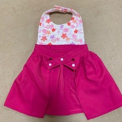 【美品】ハンドメイド袴スタイ/袴エプロンの画像