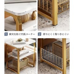 ⭐️新品未使用⭐️サイドテーブル ナイトテーブル コーヒーテーブル 多機能 小物置き 組立簡単 の画像