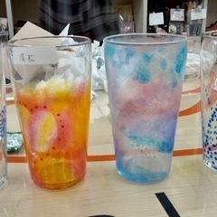 【初回無料】絵付けグラス教室