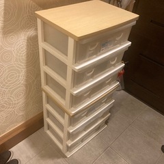 3段収納ケース ×2個の画像