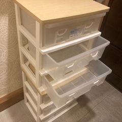 3段収納ケース ×2個の画像
